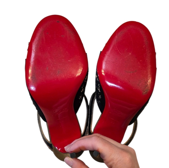 Christian Louboutin x Moda Operandi Rare Zodiac Akenana Mule Heels EXCLUSIVE - Picture 12 of 14